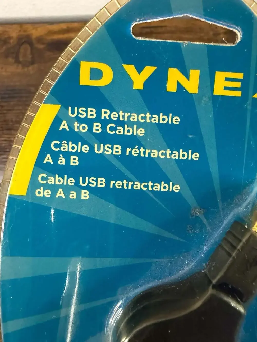 Dynex 4ft Retractable USB A to B Cable DX-URAB
